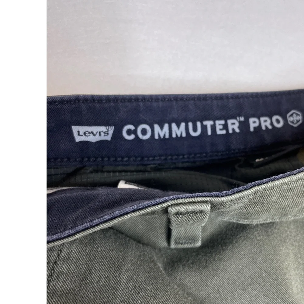 Levi's Mens Pants Commuter Pro Cordura Slim Fit 34x32 Olive Green